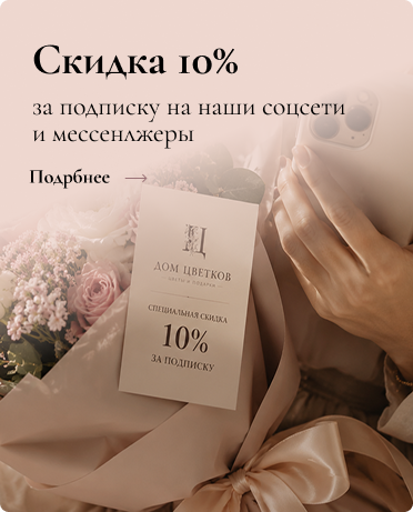 Скидка 10% за подписку соц. сети